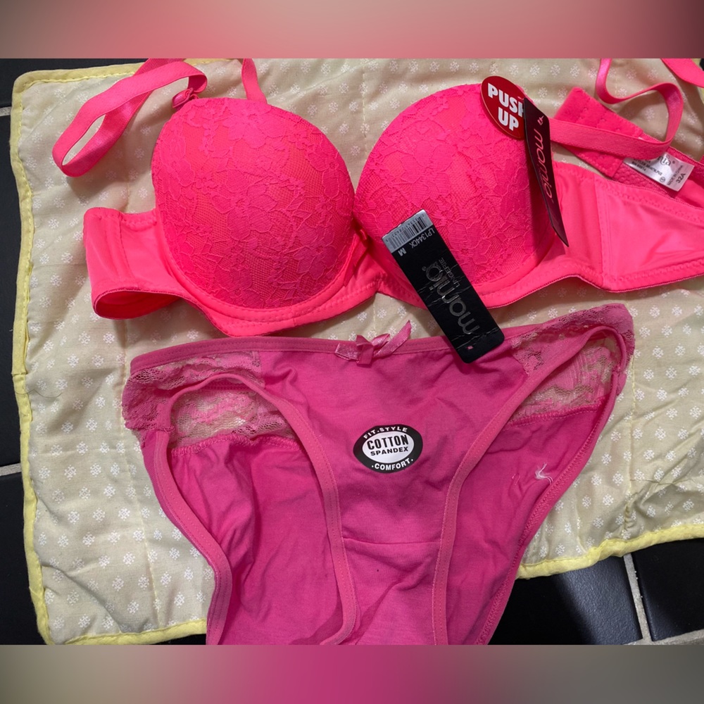 2 push up bras, 1 matching panties- all NWT